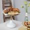 Hello Honey® 9.25" Cream Round Enameled Metal Pedestal